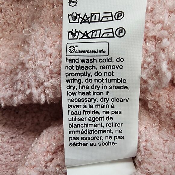 NEW Calvin Klein Top Womens L Pink CK One Plush Lounge Tank Baby Terry Crop Logo - Picture 9 of 13